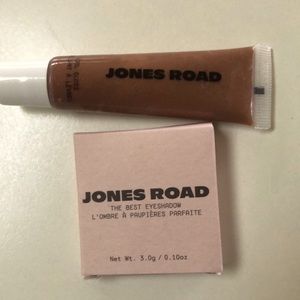 Jones Road eyeshadow and lipgloss